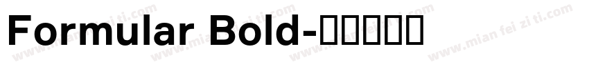 Formular Bold字体转换